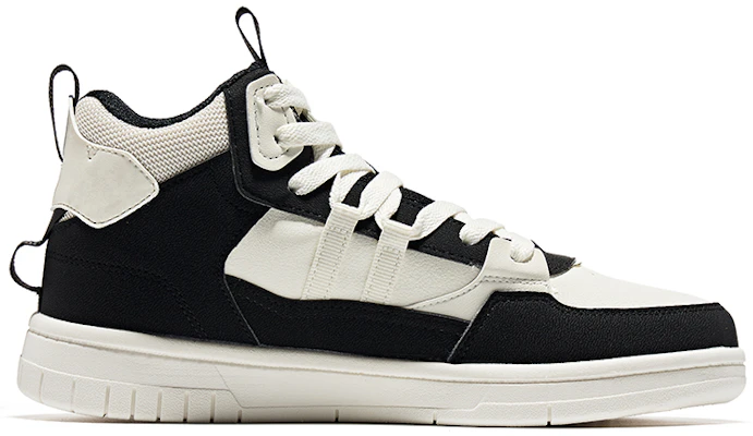 鴻星爾克 無雙大師 休閒 耐磨 高筒 板鞋 女款 橡芽白正黑 Order 鴻星爾克 無雙大師 休閒 耐磨 高筒 板鞋 女款 橡芽白正黑