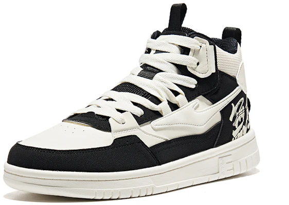 鴻星爾克 無雙大師 休閒 耐磨 高筒 板鞋 女款 橡芽白正黑 Lookbook 鴻星爾克 無雙大師 休閒 耐磨 高筒 板鞋 女款 橡芽白正黑