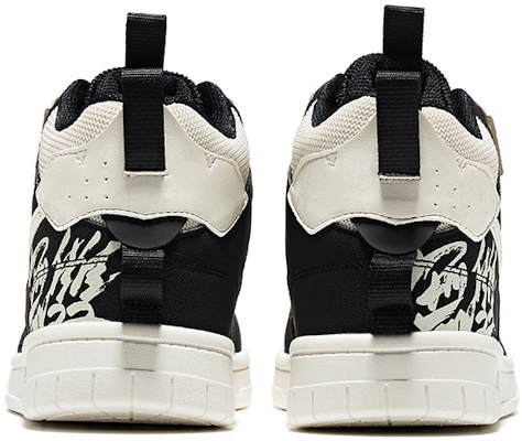 鴻星爾克 無雙大師 休閒 耐磨 高筒 板鞋 女款 橡芽白正黑 Shop 鴻星爾克 無雙大師 休閒 耐磨 高筒 板鞋 女款 橡芽白正黑