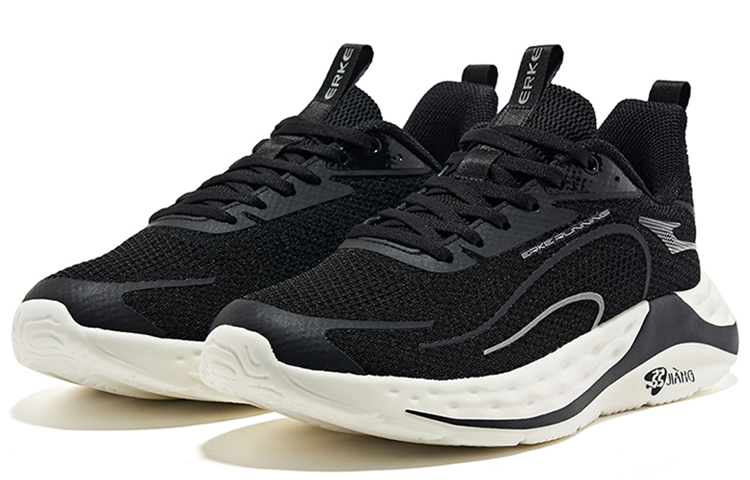 Lookbook (W) ERKE Xtep Rebound 'Negro Blanco Bajo Running' zapatillas 12122103110-005