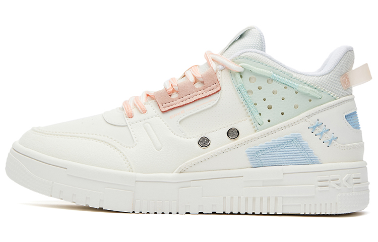 (W) ERKE Xtep Rise Low 'White Grey Blue'