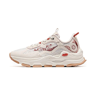 (W) ERKE Xtep Running Shoes Low 'Grey Red'