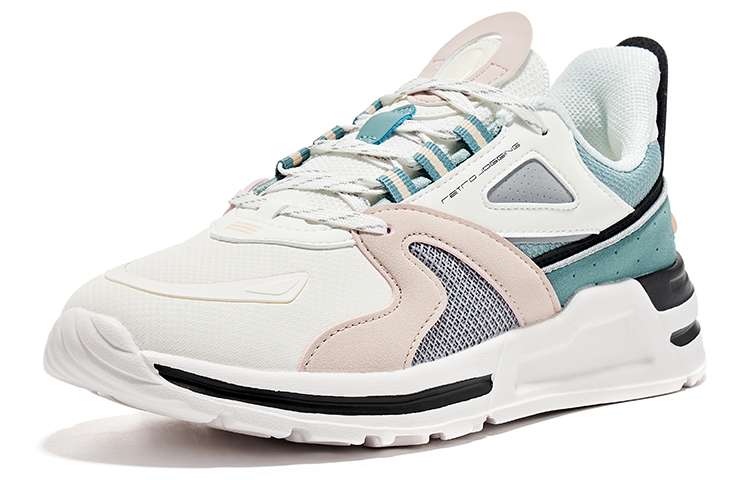 Lookbook (W) ERKE x Xtep ランニングシューズ 白/灰/緑 12122120432-004