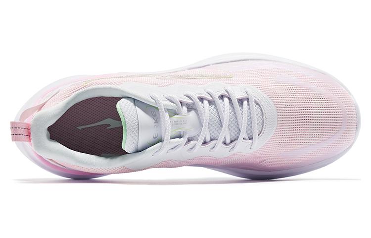 Lookbook 鴻星爾克 防滑減震耐磨 低幫 跑步鞋 女款 白粉