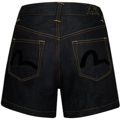 (W) Pantalones Cortos EVISU 2024 Azul Denim con Logos y Bordado de Gaviota. 2EAHTW4DS4021LFDN Lookbook (W) Pantalones Cortos EVISU 2024 Azul Denim con Logos y Bordado de Gaviota. 2EAHTW4DS4021LFDN