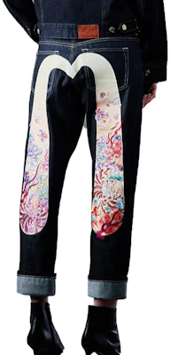 (W) 에비수 블랙 플로럴 자수 지퍼 데님 진. 2EAHTW1JE953BFCT Shop (W) 에비수 블랙 플로럴 자수 지퍼 데님 진. 2EAHTW1JE953BFCT