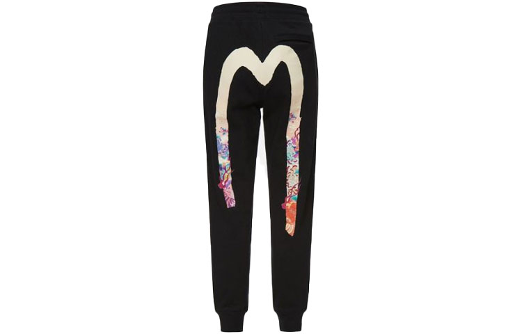 (Women) EVISU  Black Jogger Sweatpants with Big M Kamon Print. 2EAHTW1SP360XXCT 圖 2