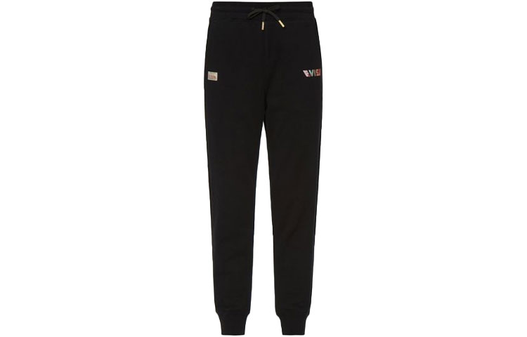 (Women) EVISU  Black Jogger Sweatpants with Big M Kamon Print. 2EAHTW1SP360XXCT 圖 3