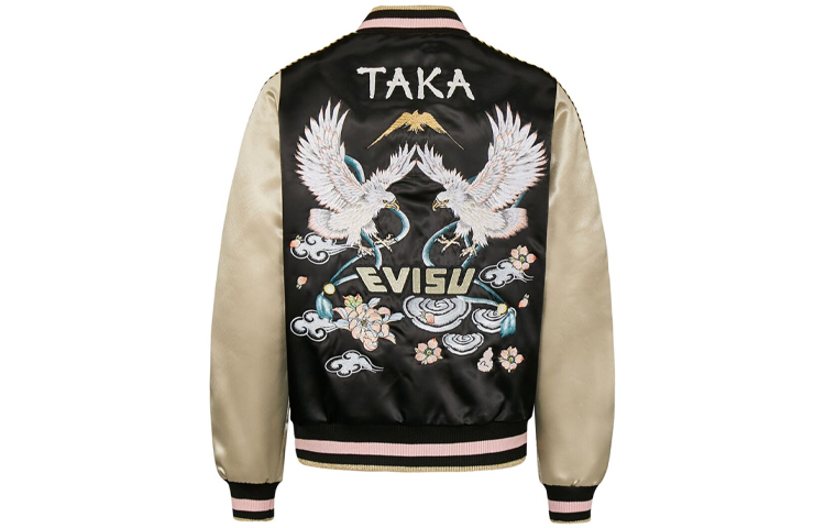 (Women) EVISU  Black Long Sleeve Jacket with Double Seagull Embroidery. 2EAHTW0JK735XX 圖 2