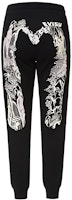 (Women) EVISU Black Sweatpants with Two-Tone Landscape Print and Big M Logo. 2ESHTW1SP428XX (Women) EVISU Black Sweatpants with Two-Tone Landscape Print and Big M Logo. 2ESHTW1SP428XX