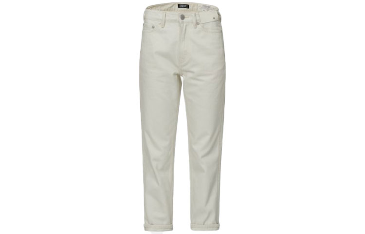 (Women) EVISU  Bone Color Gull Embroidery Cropped Jeans. 2EAGNW1JE245RXCT 圖 2