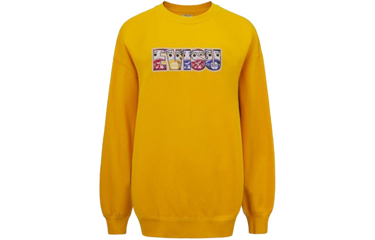 (Women) EVISU  Cartoon Graphic Pullover Sweatshirt - Daruma and Seagull Flower. 2EAHTW1SW372OSFL 圖 3