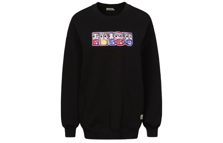 (Women) EVISU  Cartoon Graphic Pullover Sweatshirt - Daruma and Seagull Flower. 2EAHTW1SW372OSFL 圖 5