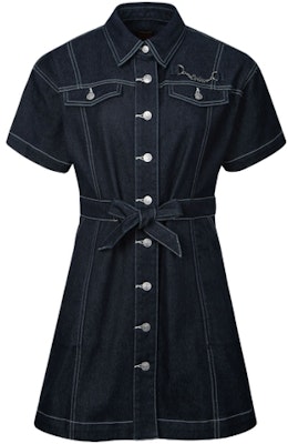 (W) Camisa Oversize de Manga Corta EVISU Denim Azul con Gaviota Bordada. 2ESHTW4DR4102LFDP Buy (W) Camisa Oversize de Manga Corta EVISU Denim Azul con Gaviota Bordada. 2ESHTW4DR4102LFDP