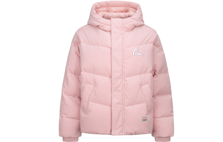 (Women) EVISU  Logo Embroidered Hooded Down Jacket. 2EAHTW1NJ255OSCD 圖 4