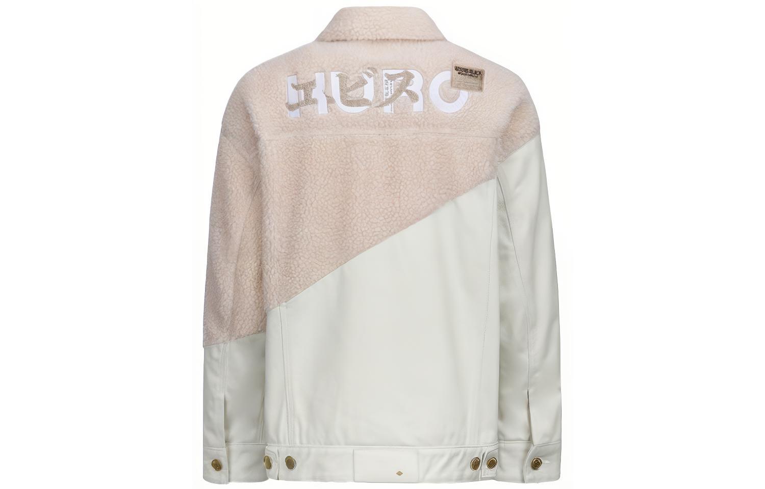 (Women) EVISU  Patchwork Fleece Denim Jacket Bone White. 2EAGNW1DJ789OSDS 圖 3