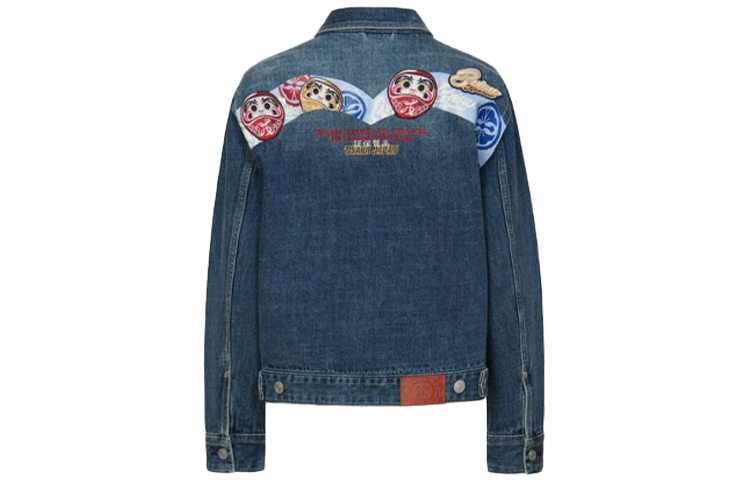 (Women) EVISU  Printed Relaxed Denim Jacket Blue 2EAHTW1DJ774LFCT 圖 3