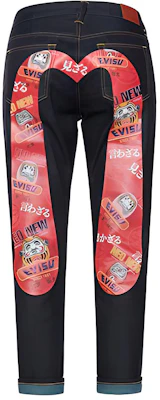(Women) EVISU Tapered Jeans Daruma M Print Denim Blue. 2EAHTW0JE927BFINDM Buy (Women) EVISU Tapered Jeans Daruma M Print Denim Blue. 2EAHTW0JE927BFINDM