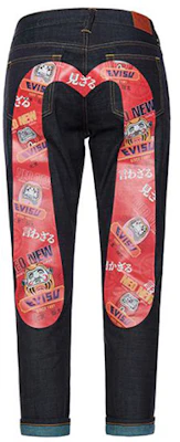 (Women) EVISU Tapered Jeans Daruma M Print Denim Blue. 2EAHTW0JE927BFINDM Order (Women) EVISU Tapered Jeans Daruma M Print Denim Blue. 2EAHTW0JE927BFINDM