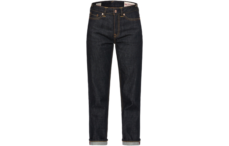 (Women) EVISU AW23  Denim Blue Jeans with Goldfish & Floral Embroidered Pocket. 2EAHTW3JE4014STCT 圖 3