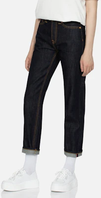 (W) EVISU AW23 Seluar Denim Biru dengan Sulaman Ikan Emas & Bunga. 2EAHTW3JE4014STCT Purchase (W) EVISU AW23 Seluar Denim Biru dengan Sulaman Ikan Emas & Bunga. 2EAHTW3JE4014STCT