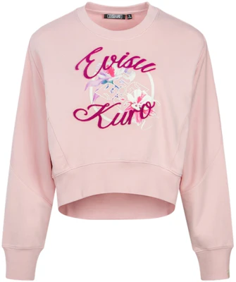 (W) EVISU AW23 寬鬆款花卉印花與Logo提花設計長袖上衣 2EAGNW3SW6094FFCT Details for (W) EVISU AW23 寬鬆款花卉印花與Logo提花設計長袖上衣 2EAGNW3SW6094FFCT