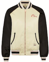(Women) EVISU Beige Embroidered & Brocade Logo Slim Fit Jacket 2EAHTW0JK734XX (Women) EVISU Beige Embroidered & Brocade Logo Slim Fit Jacket 2EAHTW0JK734XX