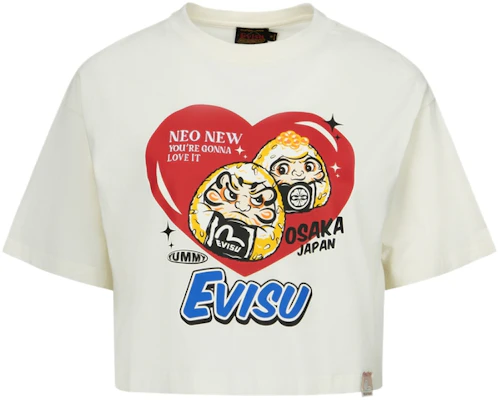 (Women) EVISU Daruma Rice Ball Graphic Short Sleeve T-Shirt 2ESHTW4TS4043CPCT Buy (Women) EVISU Daruma Rice Ball Graphic Short Sleeve T-Shirt 2ESHTW4TS4043CPCT