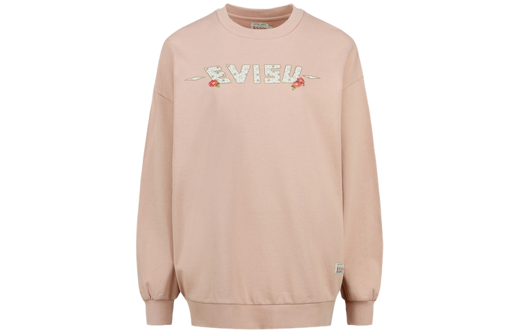 Sizing (W) EVISU FW22 標誌孔雀圖案設計圓領衛衣 2ESHTW3SW328OSCT