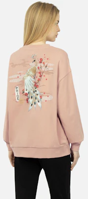 (W) EVISU FW22 標誌孔雀圖案設計圓領衛衣 2ESHTW3SW328OSCT 1