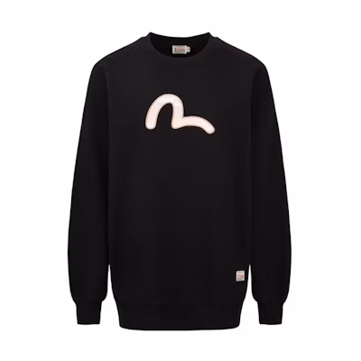 (Women) EVISU FW22 Women’s Seagull Embroidery Pullover Sweatshirt 2EAHTW2SW375OSFL