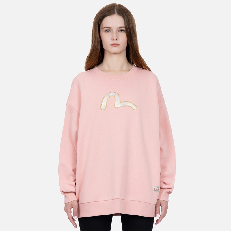 (Women) EVISU FW22 Women’s Seagull Embroidery Pullover Sweatshirt 2EAHTW2SW375OSFL 圖 12