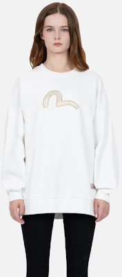 (W) EVISU 女士海鸥刺绣套头卫衣 FW22 2EAHTW2SW375OSFL Cheap (W) EVISU 女士海鸥刺绣套头卫衣 FW22 2EAHTW2SW375OSFL