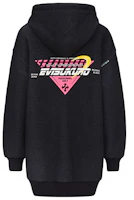 (Women) EVISU Hoodie with Seagull Logo Print in Dark Gray Color 2EAGNW0SW380FF (Women) EVISU Hoodie with Seagull Logo Print in Dark Gray Color 2EAGNW0SW380FF