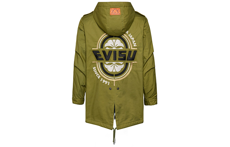 (Women) EVISU Kamon Embroidered Sniper Scope Jacket  Army Green 1EAHTW9CT770XX 圖 3