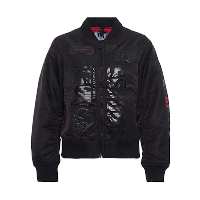 (Women) EVISU KURO 18AW Seagull Badge Jacket Black 1EAGNW8JK779XX