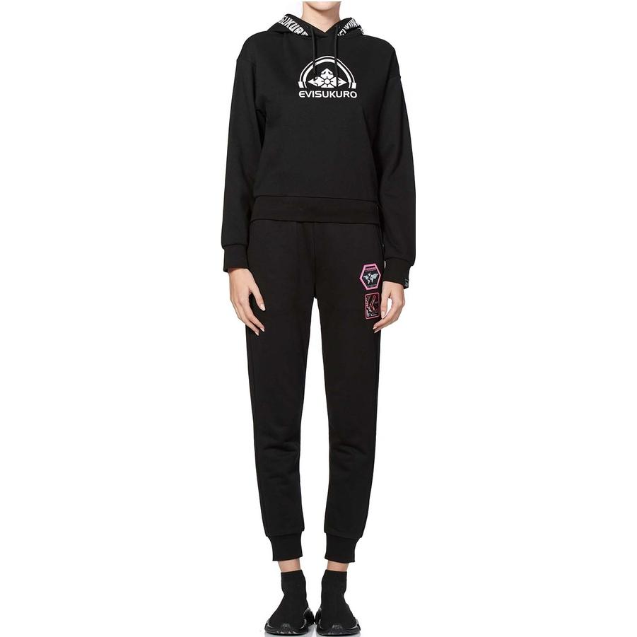 Lookbook (W) EVISU KURO 黑色連帽衫 帶Logo印花設計 1EAGNW9SW384FF