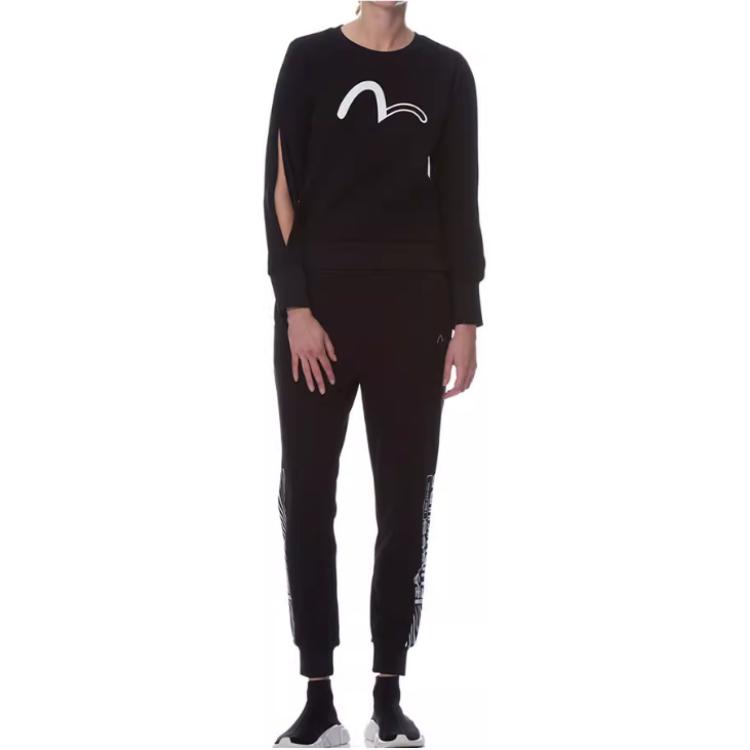 Lookbook (W) EVISU KURO 海鷗印花黑色圓領長袖衛衣 1ESGNW8SW433XX