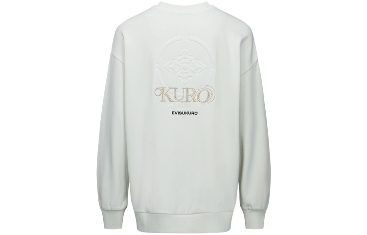 Lookbook (W) EVISU 標誌刺繡圓領衛衣 淺灰色 2ESGNW3SW451OSCT