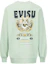 Details for (W) EVISU Logo Print Pullover Sweatshirt Dengan Rekaan Kucing Lucky Daruma 2EAHTW2SW366OSCT