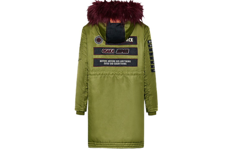 (Women) EVISU Military Green Loose Jacket with Seagull Embroidery 1EAHTW9CT771XX 圖 3