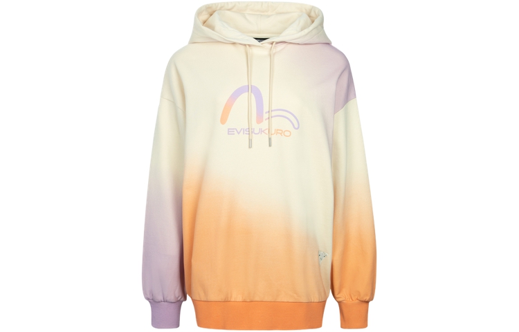 (Women) EVISU Oversized Gradient Seagull Print Colorblock Sweatshirt 2EAGNW3SW6052OSCT