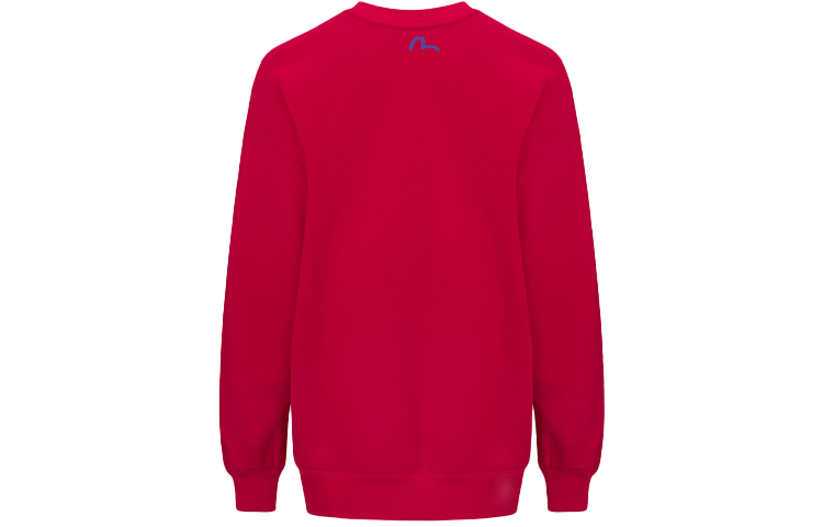 Lookbook (W) EVISU 紅色達摩補丁對比LOGO圓領衛衣 2EAHTW1SW373OSFL