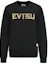 Lookbook (Women) EVISU SS20 Black Sweatshirt with Tiger Print and Logo Embroidery 2ESHTW0SW342XX