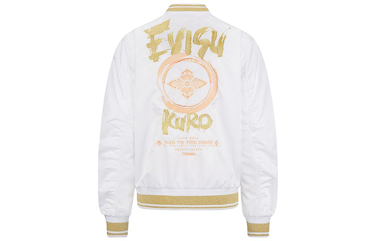 (Women) EVISU SS20 Embroidered Logo Floral Jacket White 2ESGNW0JK755OS
