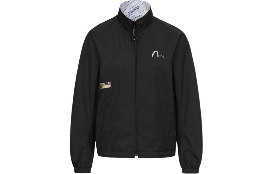 Order (Women) EVISU SS22  Reversible Letter Print Jacket Black 2ESGNW1JK775LFAO