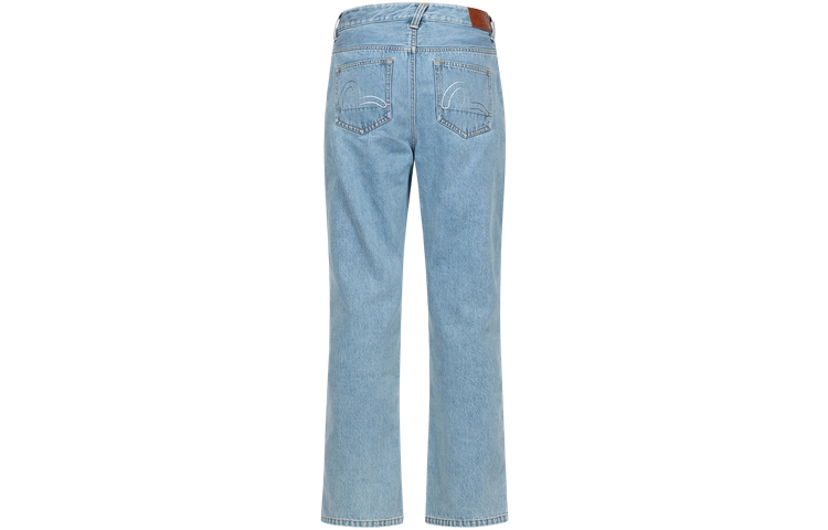 (Women) EVISU SS24  Crystal Seagull Cutout Fashion Jeans Denim Blue. 2ESHTW4JE4097FFDN 圖 3