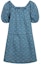 Lookbook (W) EVISU SS24 Vestido Corto Denim Azul Jacquard con Gaviota Bordada. 2ESHTW4DR4070FFDP