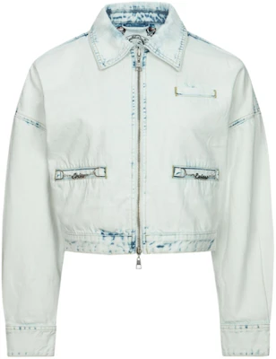 (Women) EVISU SS24 Denim Jacket with Floral & Logo Patches in Denim Blue. 2ESHTW4DJ4056FFDN Lookbook (Women) EVISU SS24 Denim Jacket with Floral & Logo Patches in Denim Blue. 2ESHTW4DJ4056FFDN