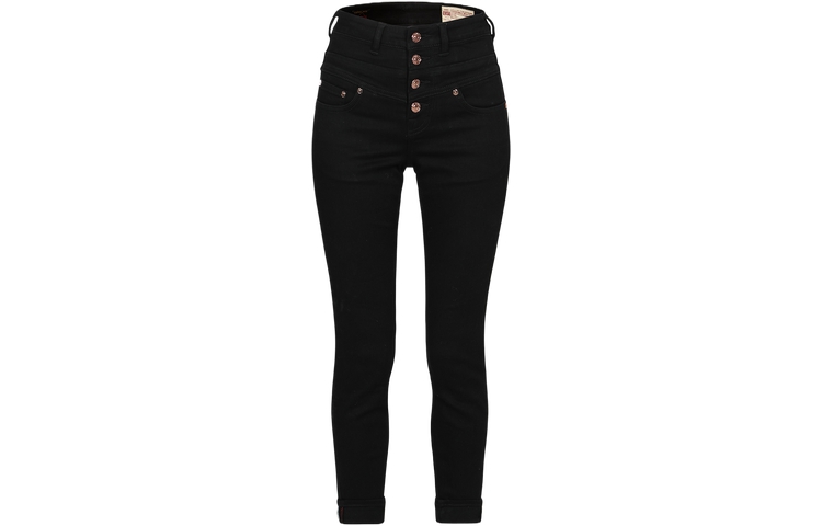 Lookbook (W) EVISU SS24 Jeans Denim Bordir Jacquard - Hitam. 2ESHTW4JE4060SKDP